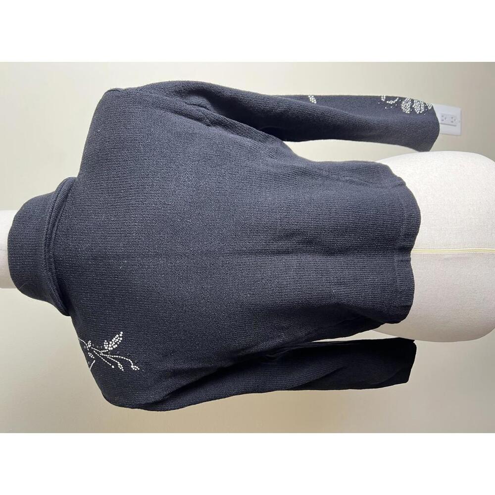 Vintage 1990s St. John Evening Jacket by Marie Gray Size 4 Black Santana Knit - Picture 7 of 8